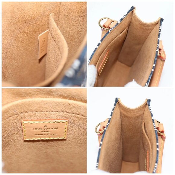 LOUIS VUITTON Pre Owned SINCE 1854 Petit Sac Plat 2way Navy M80288 Auth 132611M - Picture 15 of 16